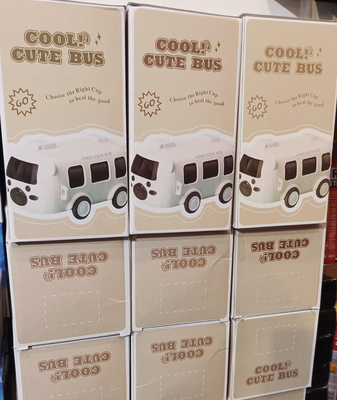 Cute Bus-Shaped Water Bottle with Straw & Carry Strap for Kids β Leak-Proof & BPA Free (500ml)