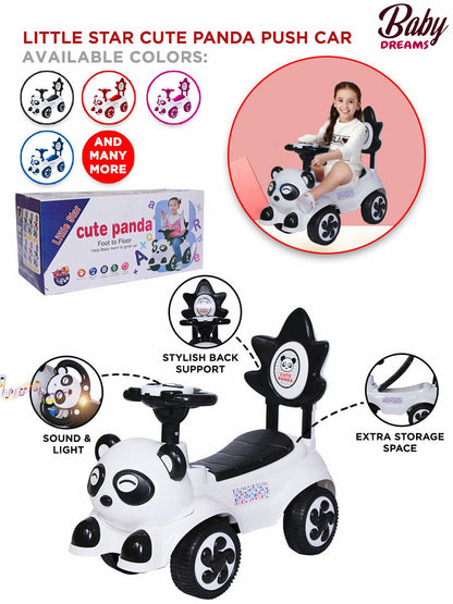 Cute Panda With Music Tolo Push Car